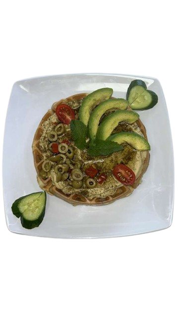 The Mediterranean Hummus Waffle